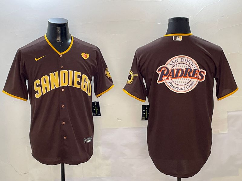 Men San Diego Padres Blank Brown Game 2024 Nike MLB Jersey style 010810->san diego padres->MLB Jersey